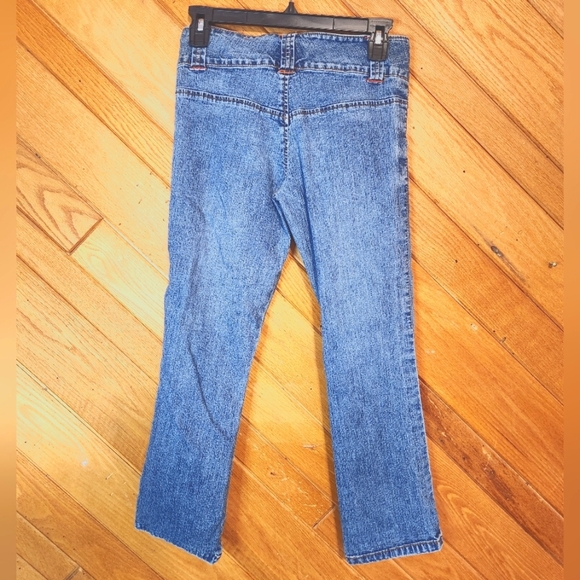 T'oui big button blue jean capris size 7 - Picture 5 of 7